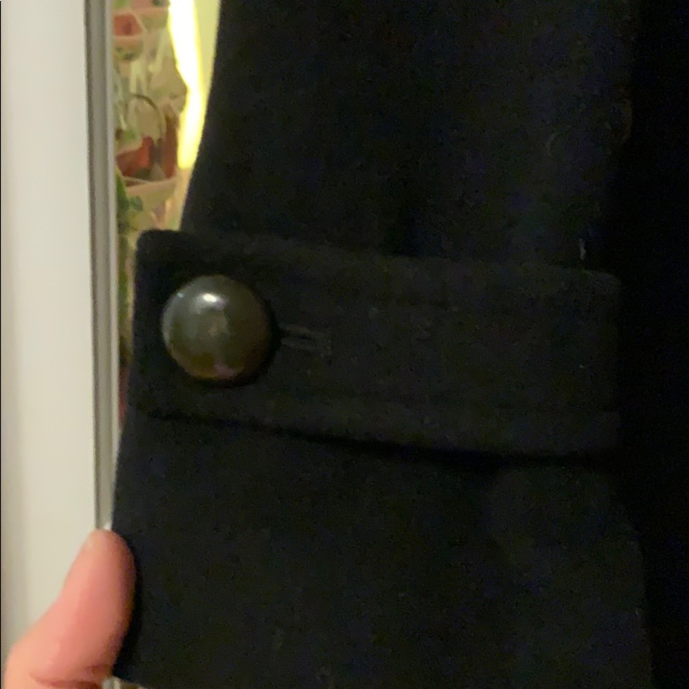 Black Wool Coat - image 5